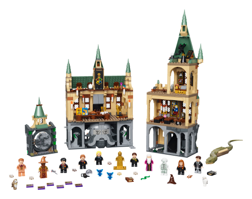 LEGO 76389 La Chambre des Secrets de Poudlard, vue du modèle de référence.