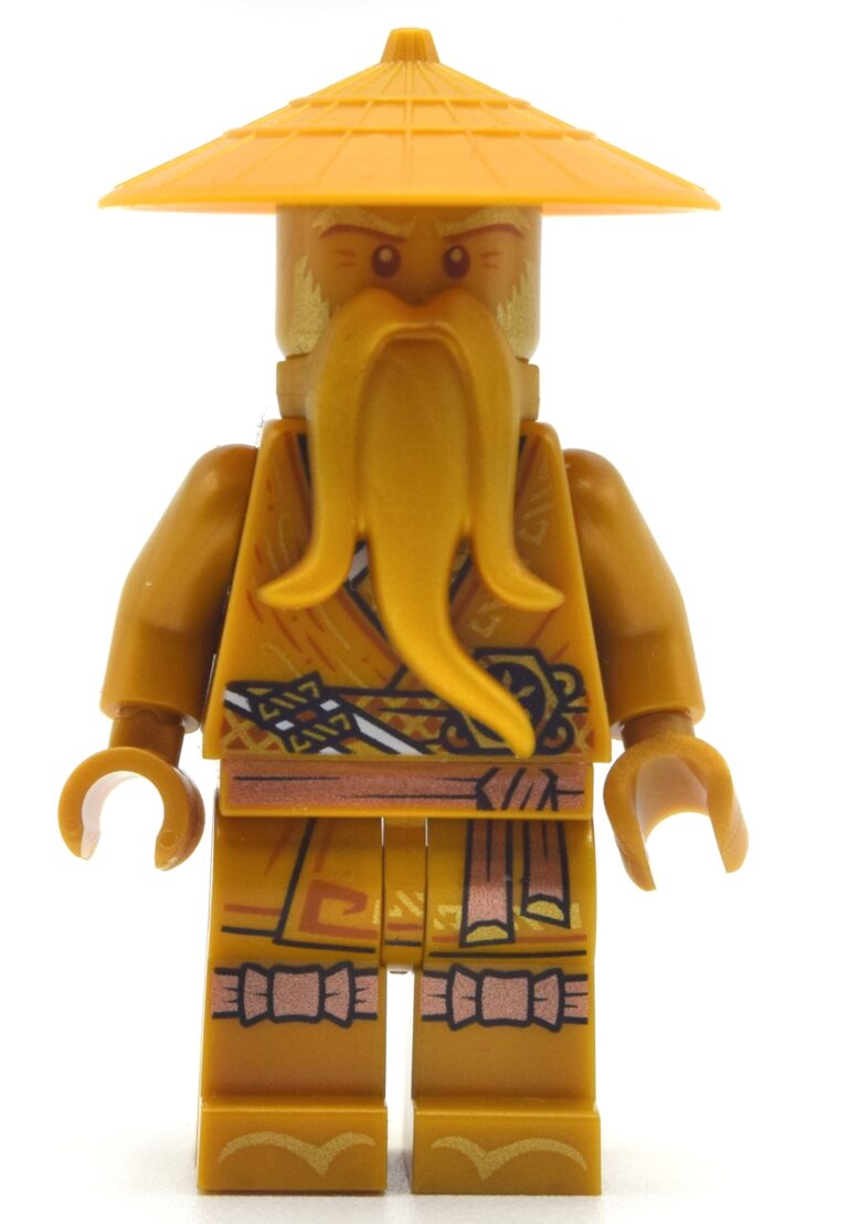 Minifigurine LEGO Maître Wu doré, Legacy — référence fig-010941