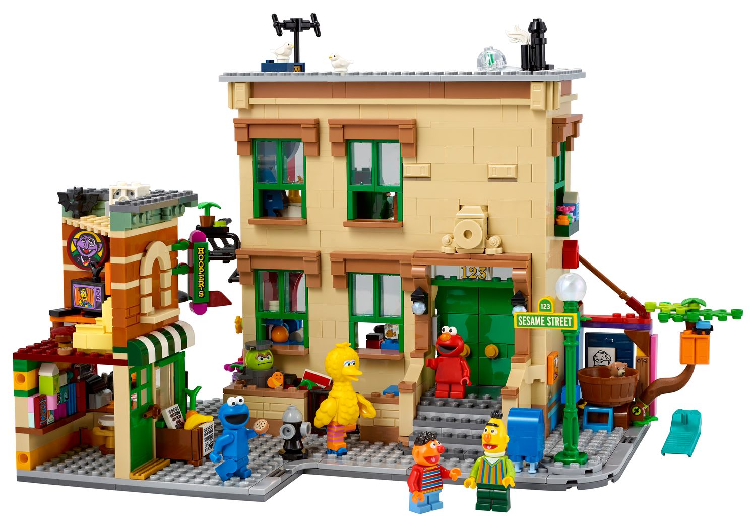 LEGO 21324 — 123 Sesame Street, photographie officielle du modèle.