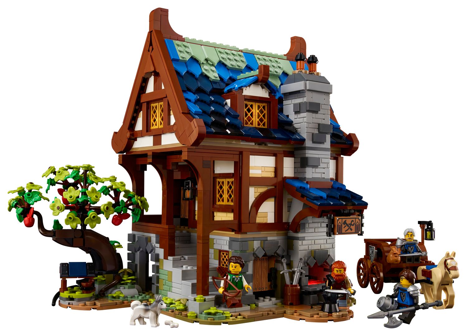 LEGO 21325 — Le forgeron médiéval, photographie officielle du modèle.