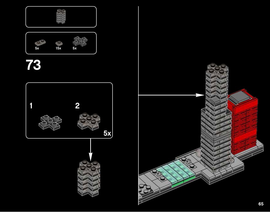 Notice LEGO 21033, page 65 : Willis Tower