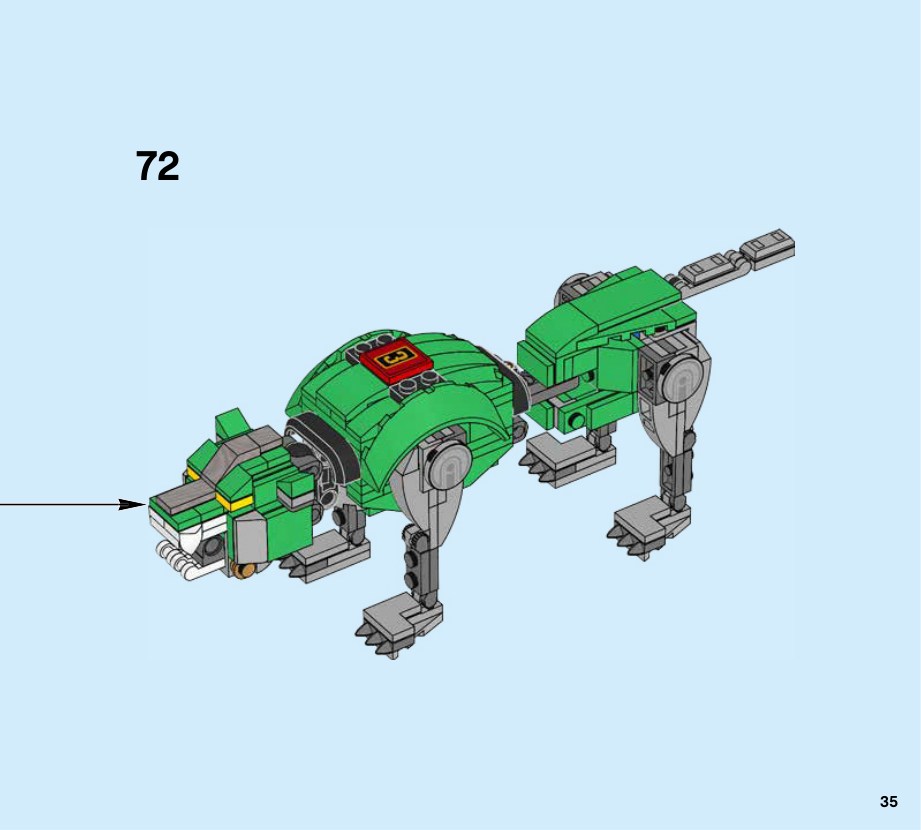 Notice LEGO 21311 : Lion vert.