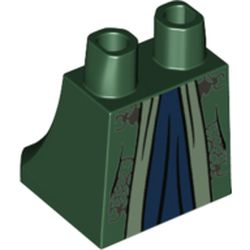 Élément LEGO 6350869 : Le bas de la robe verte