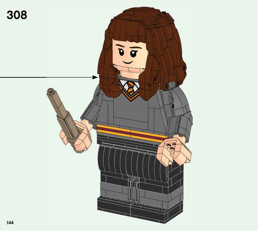 Extrait de notice : grand personnage Hermione Granger