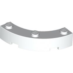 Élément LEGO 4215470 : Un quart de cercle 4 × 4