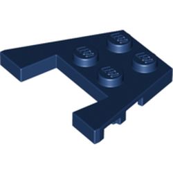 Élément LEGO 6285477 : plaque à découpe angulaire bleu foncé