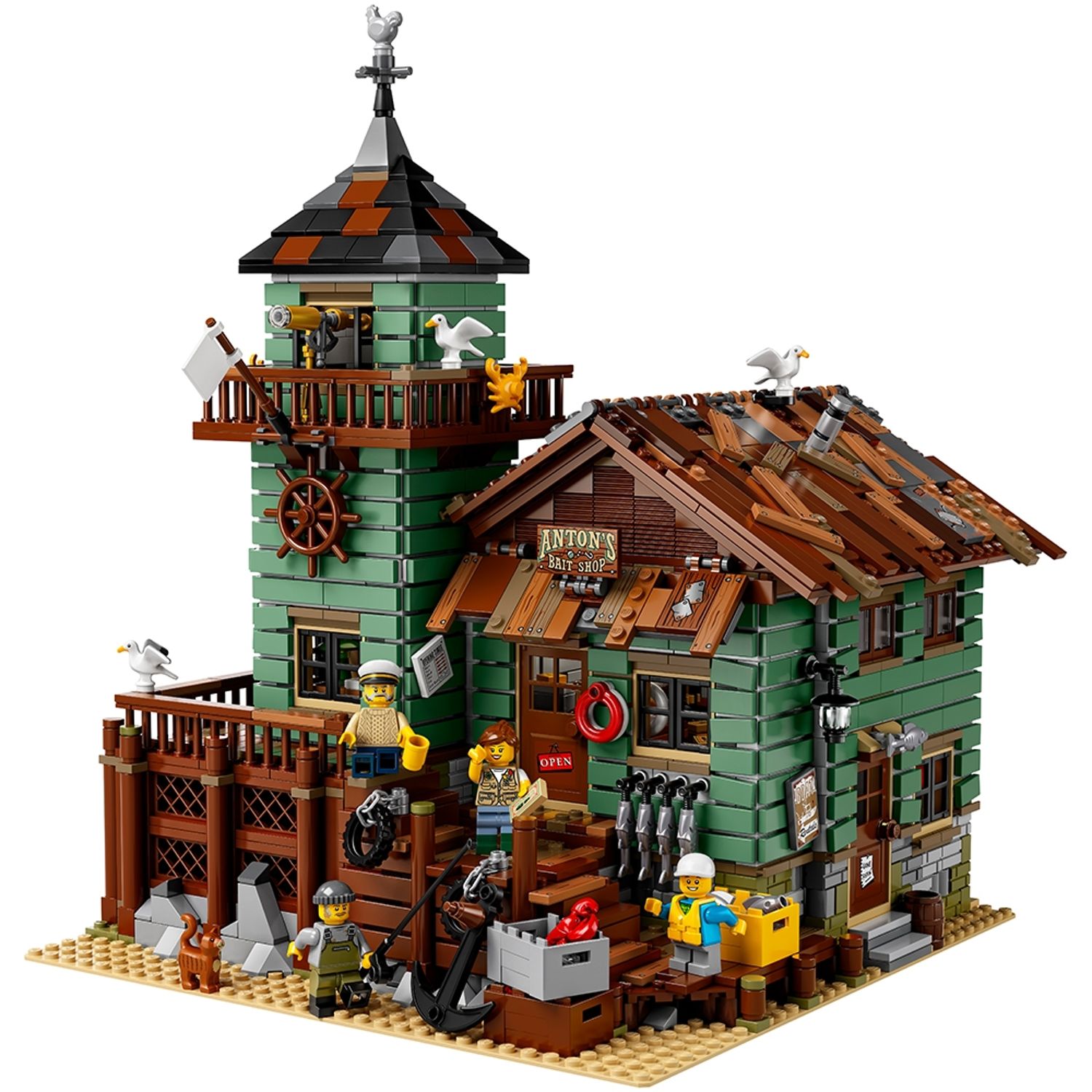 LEGO 21310 — Le vieux magasin de pêche, photographie officielle du modèle.
