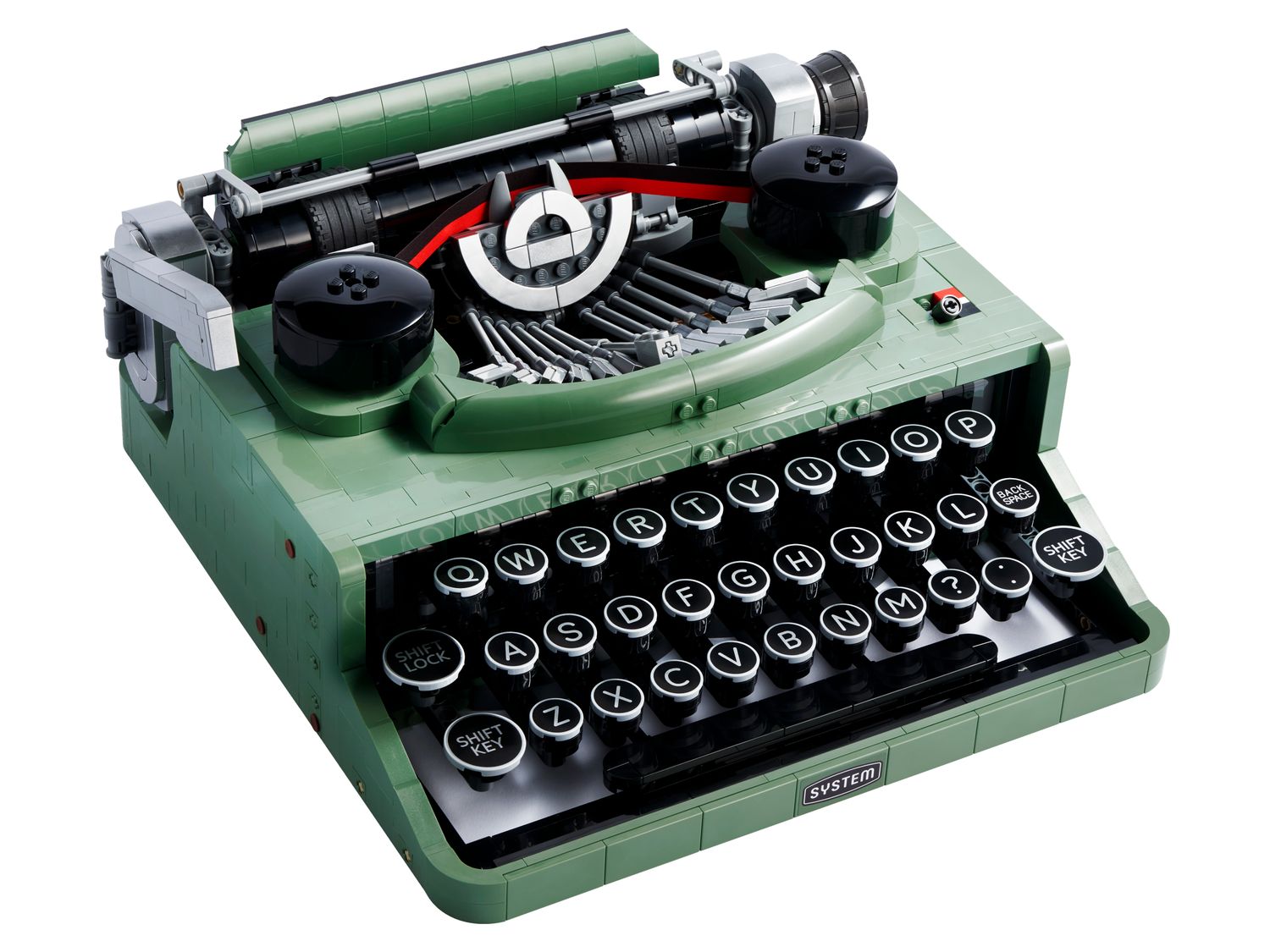 LEGO 21327 — La machine à écrire, photographie officielle du modèle.