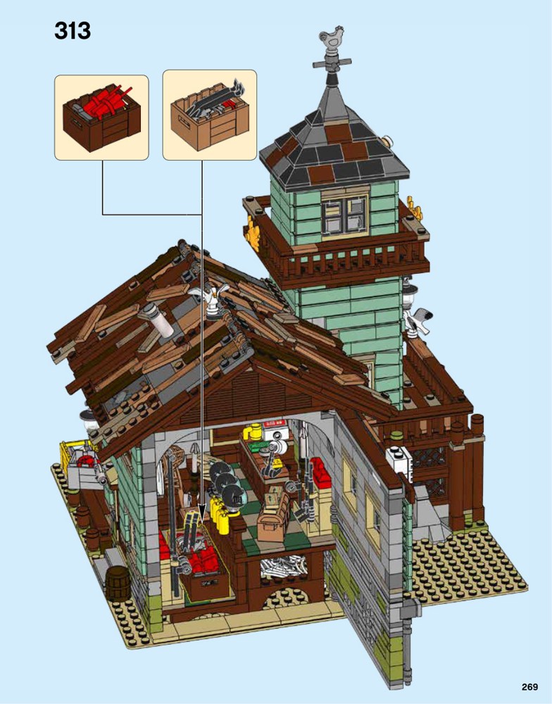 Vue documentaire LEGO 21310 : La boutique d’Anton.