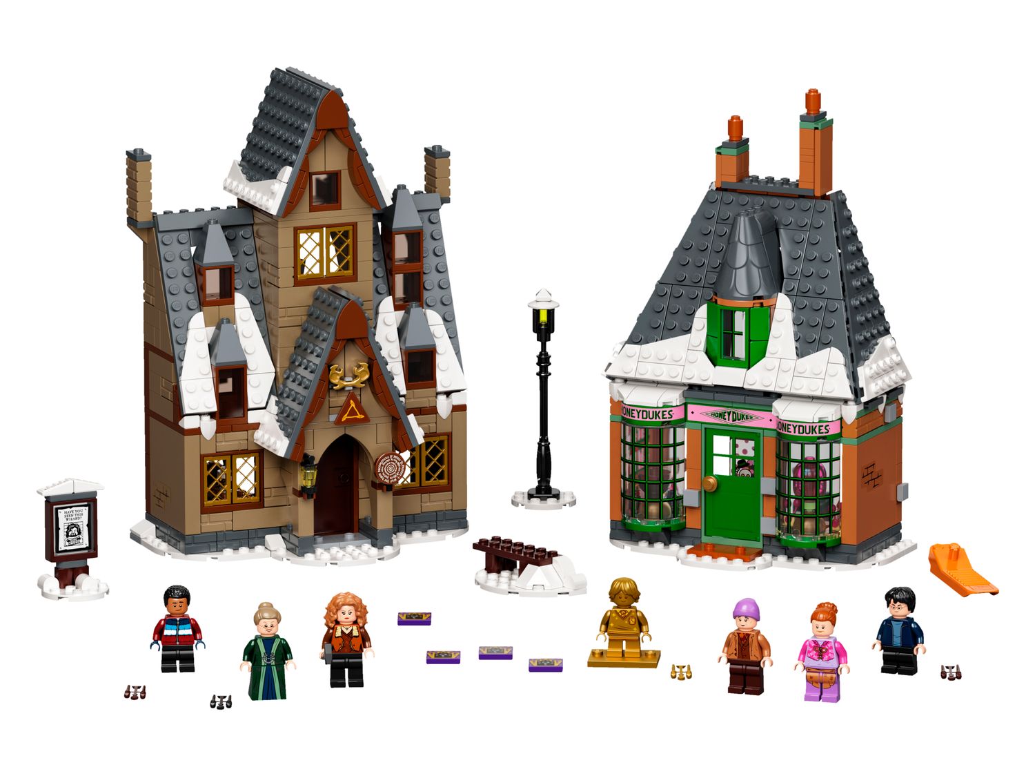 LEGO 76388 — Visite du village de Pré-au-Lard, vue officielle du modèle.