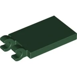 Élément LEGO 6372436 : Quatorze plaques vertes à attaches