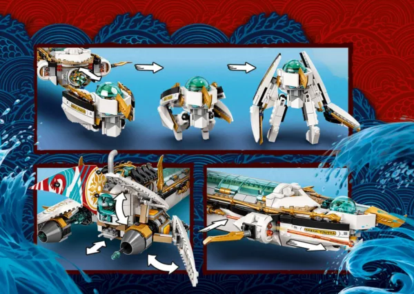 Notice officielle LEGO 71756, page PDF 174 : Faire sortir le robot du Bounty