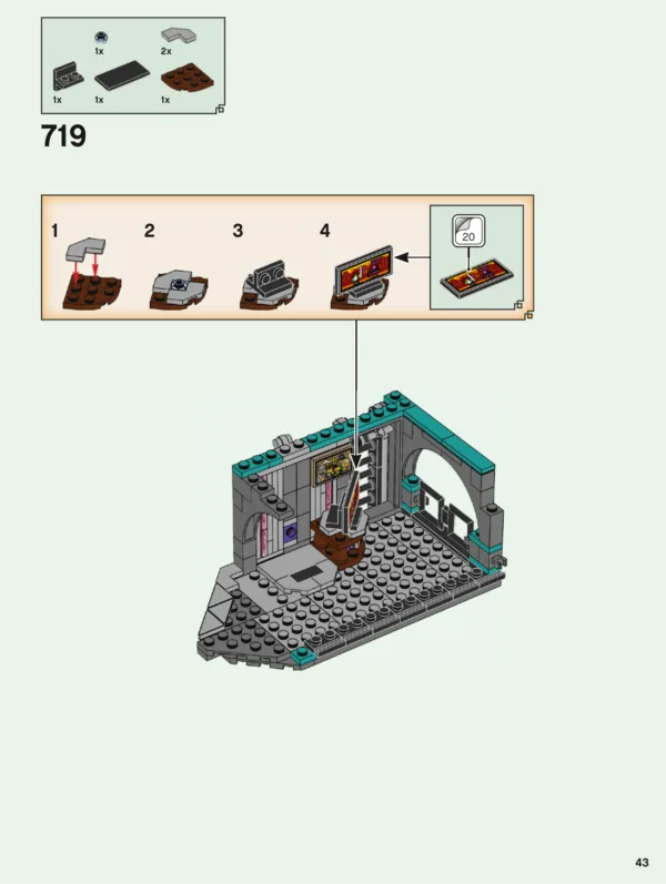 Notice officielle LEGO 71741, page PDF 43 : Une petite borne de jeu