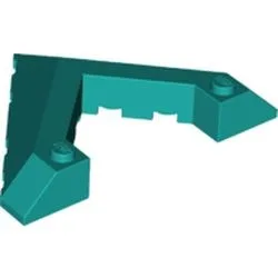 Élément LEGO 6278039 : Douze grandes pentes turquoise