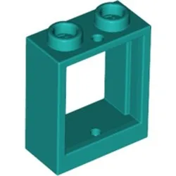 Élément LEGO 6328106 : Neuf cadres turquoise
