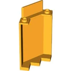 Élément LEGO 6330366 : Trois parois inclinées jaune-orangé