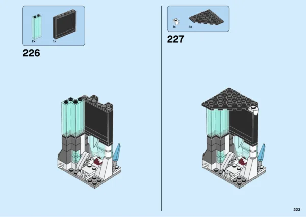 Notice officielle LEGO 70678, page PDF 223 : La prison appartient à une tour séparée