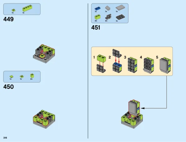 Notice officielle LEGO 70657, page PDF 316 : Une borne d’arcade en miniature
