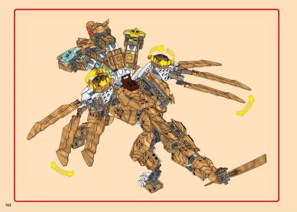 Notice officielle LEGO 71774, page PDF 162 : Essayer l’ouverture des deux ailes