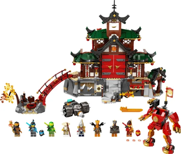 LEGO 71767 — Le temple dojo ninja, photographie officielle du modèle.