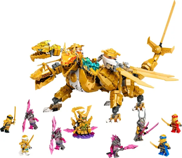 LEGO 71774 — L’ultra dragon d’or de Lloyd, photographie officielle du modèle.