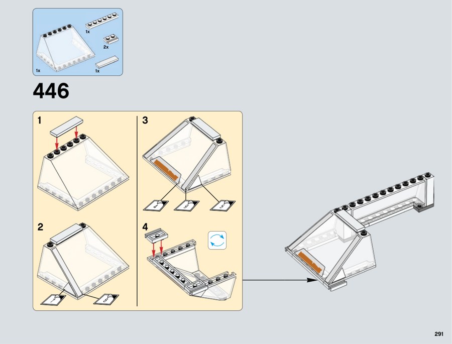 Notice LEGO 75144, page 291, étape 446