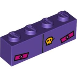 Le bas violet imprimé du costume, élément LEGO 6188665.
