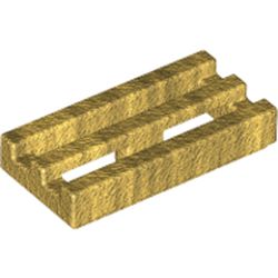 Grille dorée 1 × 2 du gant, élément LEGO 4490599.