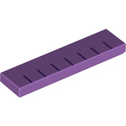Menton imprimé sur tuile violette 1 × 4, élément LEGO 6225850.