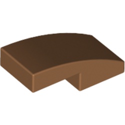 Courbe Medium Nougat de chevelure, élément LEGO 6167646.