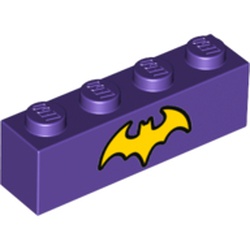 Le torse violet avec emblème imprimé, élément LEGO 6188645.