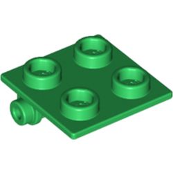 Les deux plaques vertes de charnière, élément LEGO 6186623.