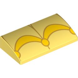 Les quatre panneaux courbes imprimés de la jupe, élément LEGO 6188184.