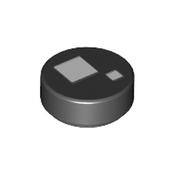 Les deux yeux ronds noirs, élément LEGO 6178627.