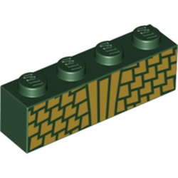 Les deux briques imprimées de l’armure, élément LEGO 6215504.
