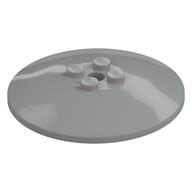 Grande coupelle ronde gris clair LEGO 4211796, 6 × 6, à tenons pleins.
