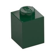 Brique 1 × 1 vert foncé LEGO 4521915, un tenon.