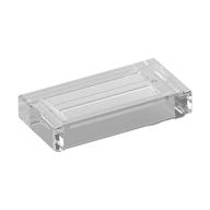 Tuile transparente incolore 1 × 2, référence Rebrickable 3069b.