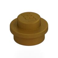 Petite plate ronde dorée 1 × 1, LEGO 4523159, teinte Pearl Gold.