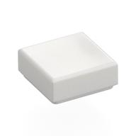 Petite tuile blanche lisse 1 × 1 à rainure, référence 3070b.