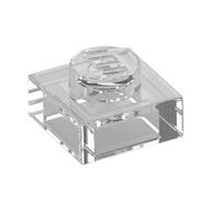 Plate carrée transparente incolore 1 × 1, référence Rebrickable 3024, Trans-Clear RB 47, élément LEGO 3000840.