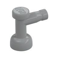 Petit robinet gris bleuté clair sans trou dans son bec, référence 4599b.