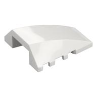 Coque blanche courbe 4 × 4 sans tenons sur le dessus, référence 47753.