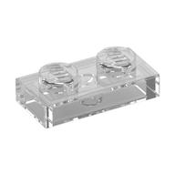 Plate transparente incolore 1 × 2 à deux tenons, LEGO 4167842.