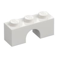 Arche blanche 1 × 3 à trois tenons et ouverture cintrée, référence 4490.