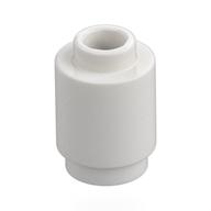 Brique ronde blanche 1 × 1 à tenon creux, LEGO 306201.