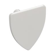 Bouclier triangulaire blanc uni, référence Rebrickable 3846.