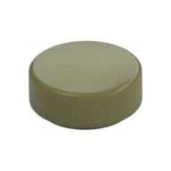 Petite tuile ronde lisse 1 × 1 olive, référence Rebrickable 98138, couleur Olive Green RB 326.