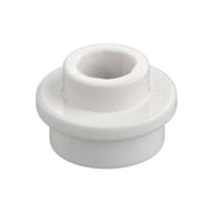 Plate ronde blanche 1 × 1 à tenon ouvert, référence Rebrickable 85861.