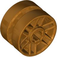 Roue de 14 mm dorée à six branches, référence Rebrickable 11208, Metallic Gold RB 82, élément LEGO 6189102.